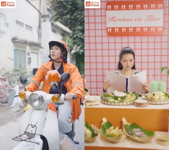 A collage of a person on a scooterDescription automatically generated